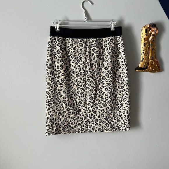 🆕 NWT Jones New York leopard knit skirt size M - Picture 1 of 4